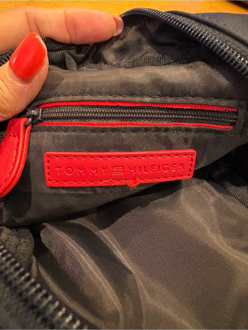 Tommy Hilfiger Black Crossbody Bag with Adjustable Strap